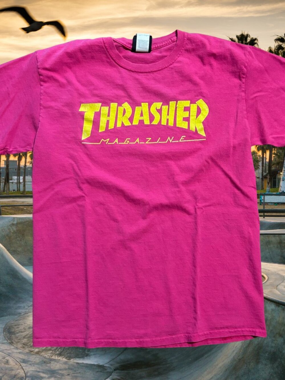 Pink Thrasher Shirt Size M.